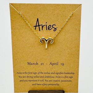Gold Aries Necklace - NWT